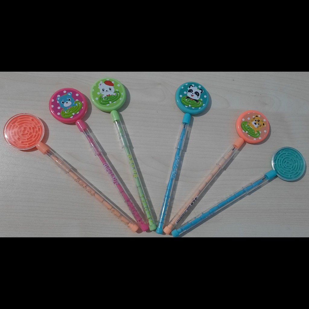 

Pensil Bensia 2B Sambung Susun/ Cabut Pasang Lantu Lollypop Candy Pin Ball ZC 1102