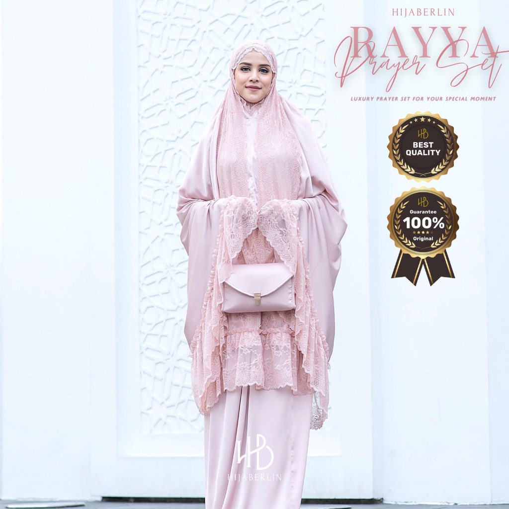 HIJABERLIN - Mukena Artis, Premium - Rayya Prayer Set I Rayya 2.0 Haji & Umroh