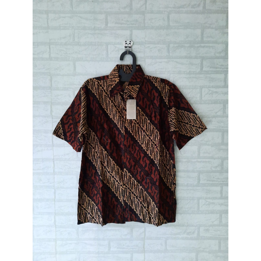 blouse dan kemeja batik kerja/ atasan batik tali lengan 3/4