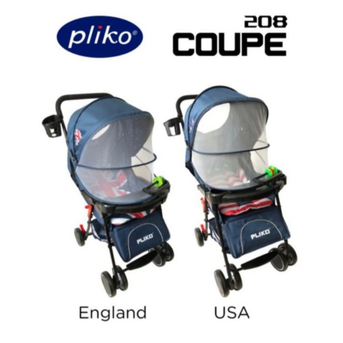 TERBARU Stroller Pliko 208 Coupe Kereta Bayi - USA ASLI