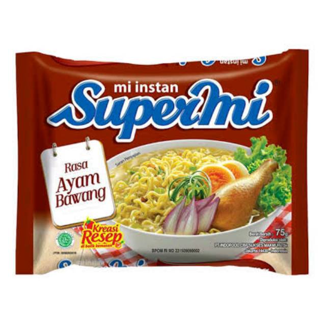 

Supermi Rasa Ayam Bawang 75 gr #IDF