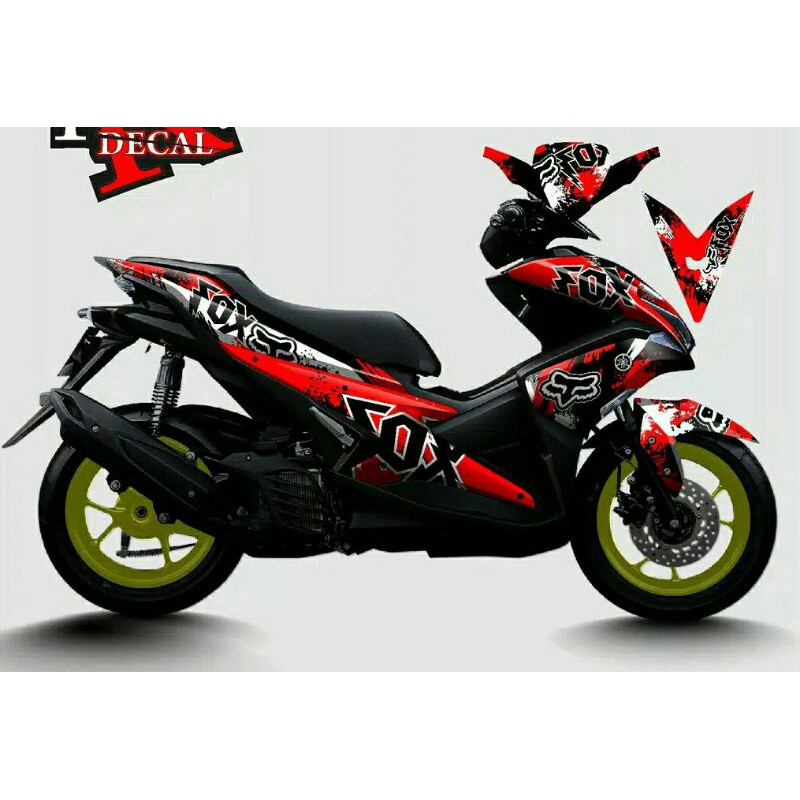 Decal Aerox FOX merah Aerox 155