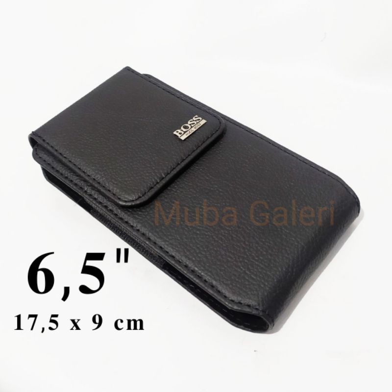 DOMPET HP PRIA SARUNG HP 1 SLOT KULIT SINTETIS