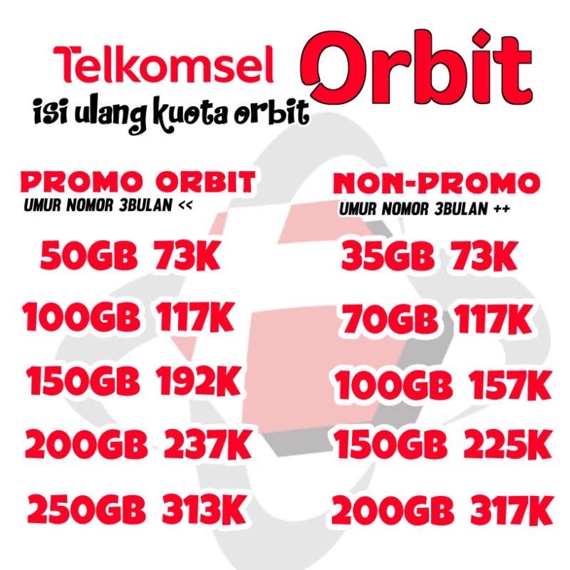 PAKET KUOTA ORBIT TERMURAH