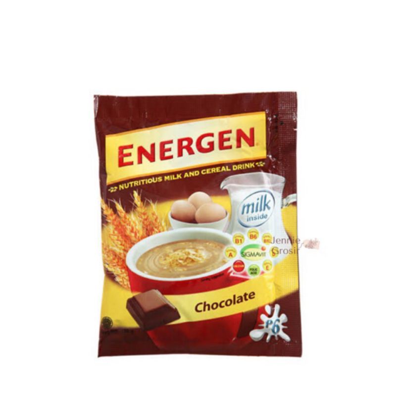 Energen cokelat vanilla kacang hijau Kurma Susu Sereal Renteng 10 Pcs x 30 gr