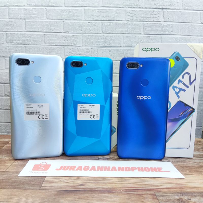 Oppo A12 3/32 GB HP Second Seken Bekas Oppo Original Ex Garansi Resmi Indonesia