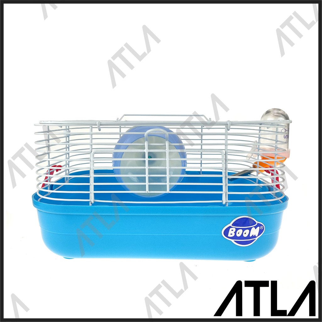 Kandang Hamster Mini Warna Rumah Hewan Peliharaan Besi Kecil KH005-Biru