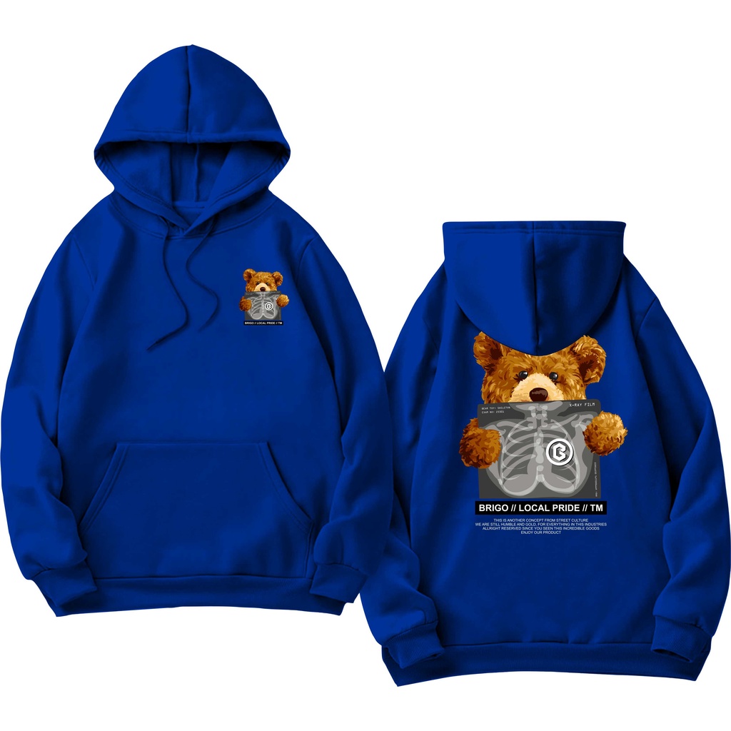 BRIGO Jumper Hoodie Bear Sick II Sweater Hoodie BRIGO Bear Sick Sablon DTF Fleece Cotton II SIZE M-XXL (Pria &amp; Wanita) Free stiker&amp;Gantungan Kunci