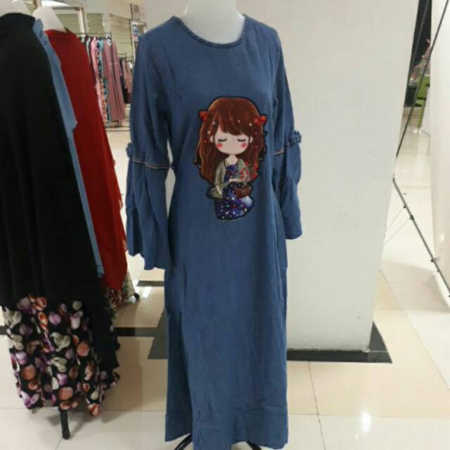 Gamis Jeans Tali (FIT TO L)