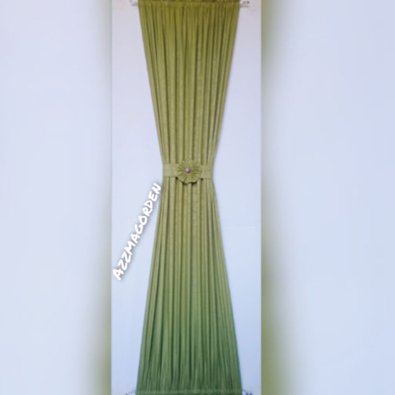 Gorden Katun Polos Emboss minimalis mewah dan cantik