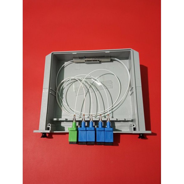 Passive Splitter PLC BOX Cassette FO 1 4 Fiber Optik Pasif Spliter FO FTTH SC UPC Terbatas