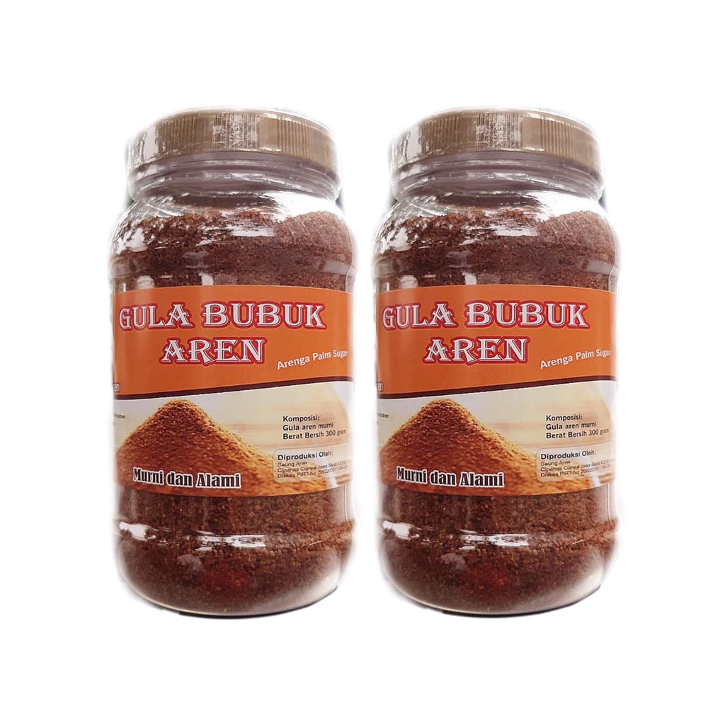 

Gula Aren Bubuk Organik Kualitas Super Hitam Coklat 300gr Gula Diet