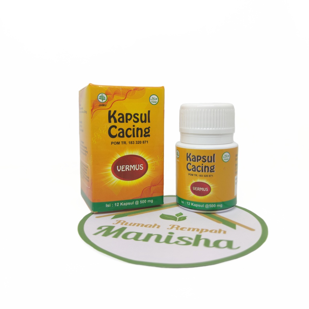 Kapsul Cacing Vermus Herbal Typus Tipes Demam Isi 12 Kapsul