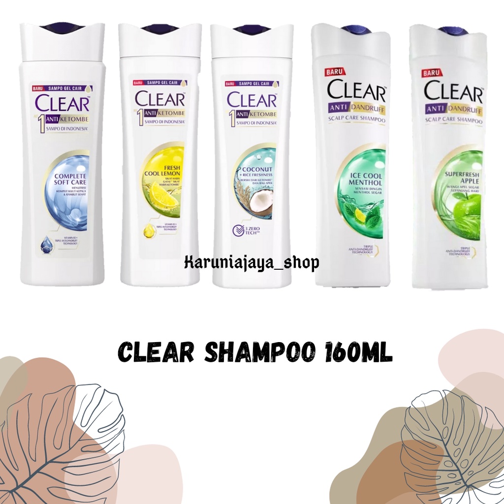 Jual CLEAR SHAMPO 160ML ALL VARIAN Shopee Indonesia