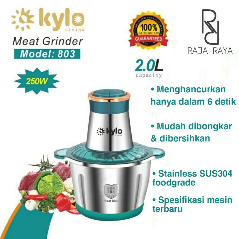 [️RR️] BLENDER DAGING STAINLESS PREMIUM 2L/FOOD CHOPPER STAINLESS 2 LITER