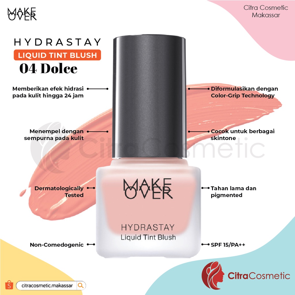 Make Over Hydrastay Liquid Tint Blush Series | Flair | Gala | Solace | Sun-Baked