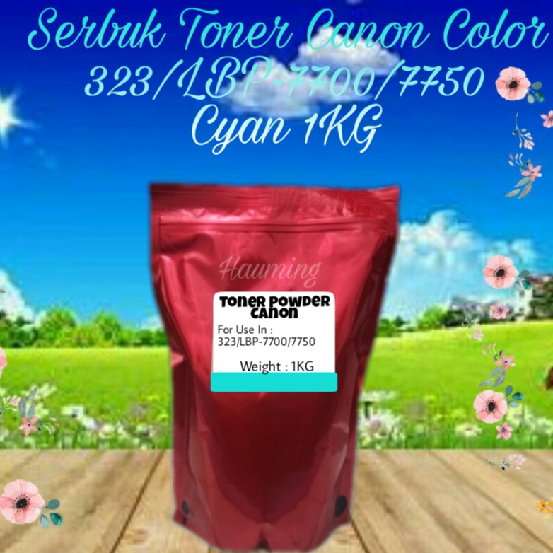Serbuk Toner Canon CRG323 CRG 323 LBP7700 LBP7750 LBP-7700 7750 7700C 7750C 7750CDN Cyan 1kg