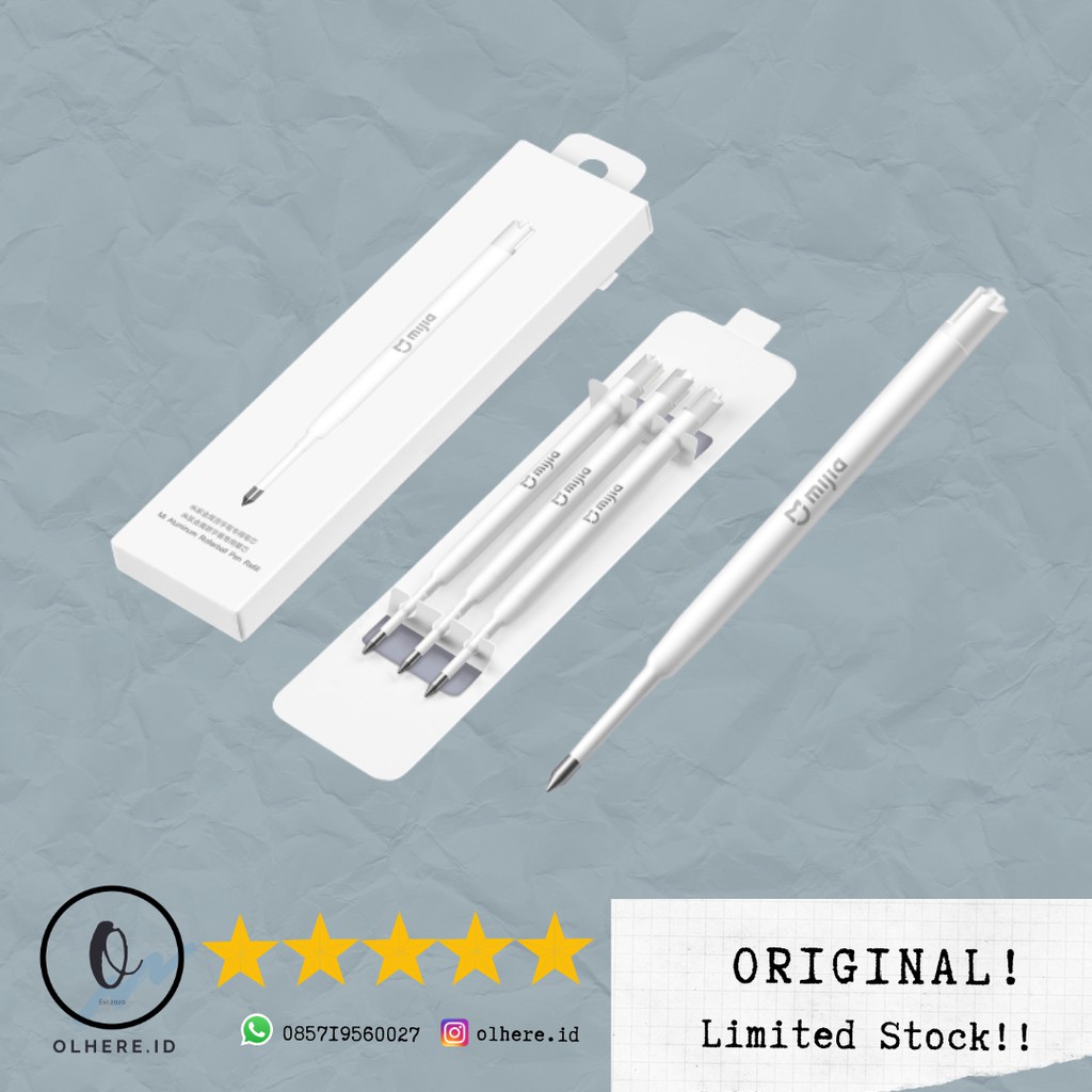

Xiaomi Mi Pen Refill Tinta Pulpen Metal Signature - 3 PCS