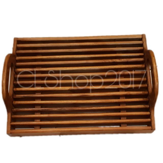 WOODEN TRAY NAMPAN KAYU 39,5 x 29,5 x 3,5 cm