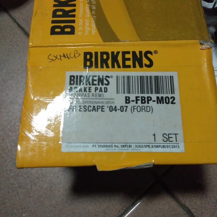 kampas rem depan ford escape 2004 - 2007 / kampas rem depan escape