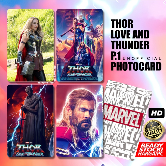 Photocard THOR Love and Thunder P1 Kartu Koleksi Photo Card