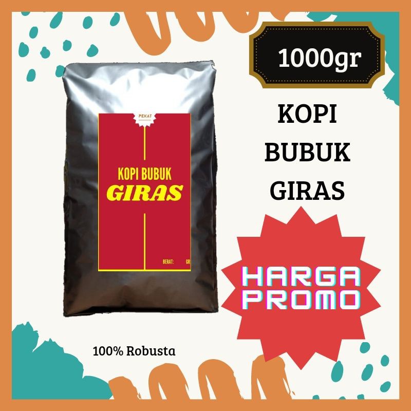 

KOPI BUBUK GIRAS WARKOP 1 KG FULL ROBUSTA 1KG