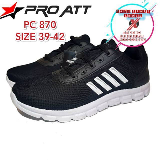 SEPATU OLAHRAGA PRO ATT PC &amp; PCP 870 871 SEKOLAH SNEAKERS COWOK CEWEK / SEPATU SEKOLAH HITAM POLOS