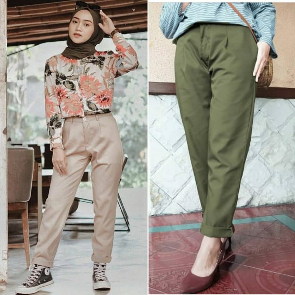 BAGGY PANTS DRILL / CELANA BAGGY STIK BALIK / CELANA KERJA