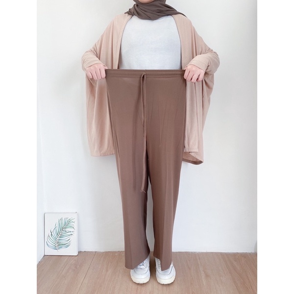 Bymeldev Basic Cullote Pants Bumil Friendly Celana Kulot Jumbo