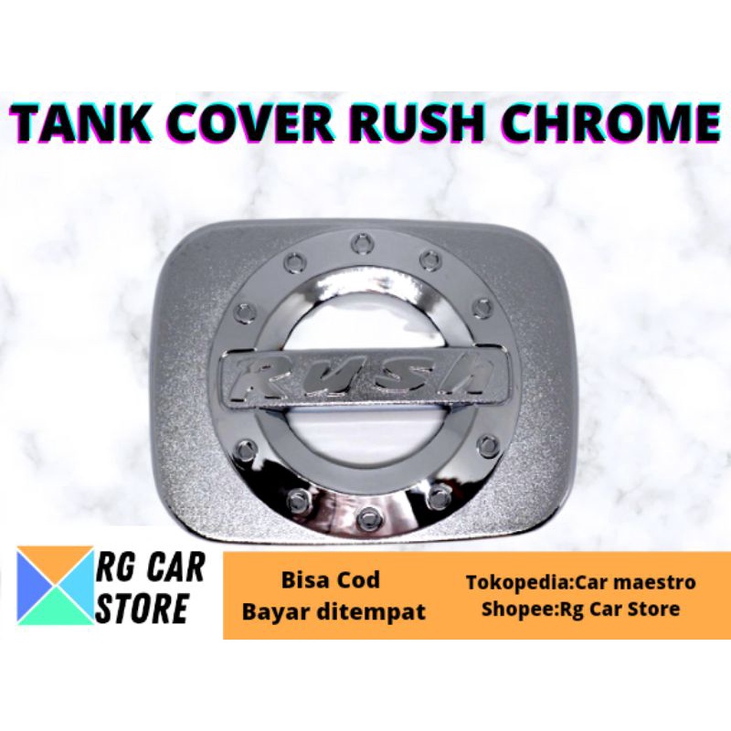 TANK COVER TOYOTA RUSH WARNA CHROME ORIGINAL DIJAMIN PNP