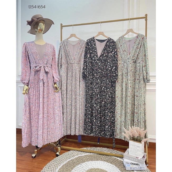 [READY STOCK] GAMIS KIMONO PLISKET CERUTY IMPORT BABY DOLL BUNGA FULL FURING PREMIUM TERBARU BY YURI