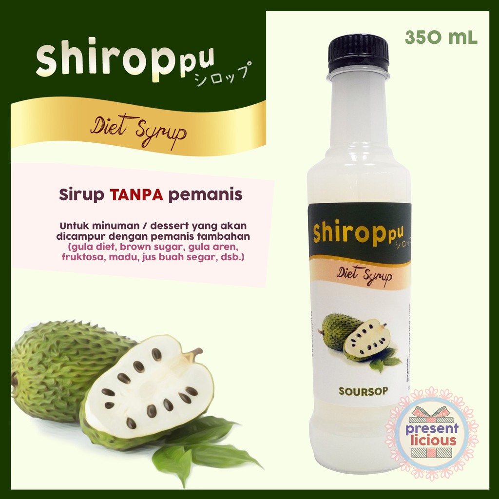 

Soursop | Shiroppu Diet Syrup 350 mL | Sirup Rasa Sirsak Tanpa Pemanis