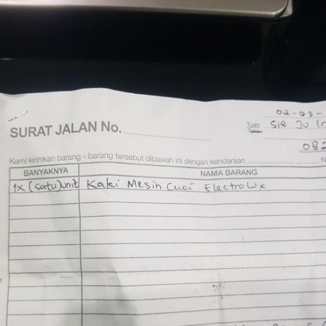 Kaki Mesin Cuci Merk Electrolux Pn333