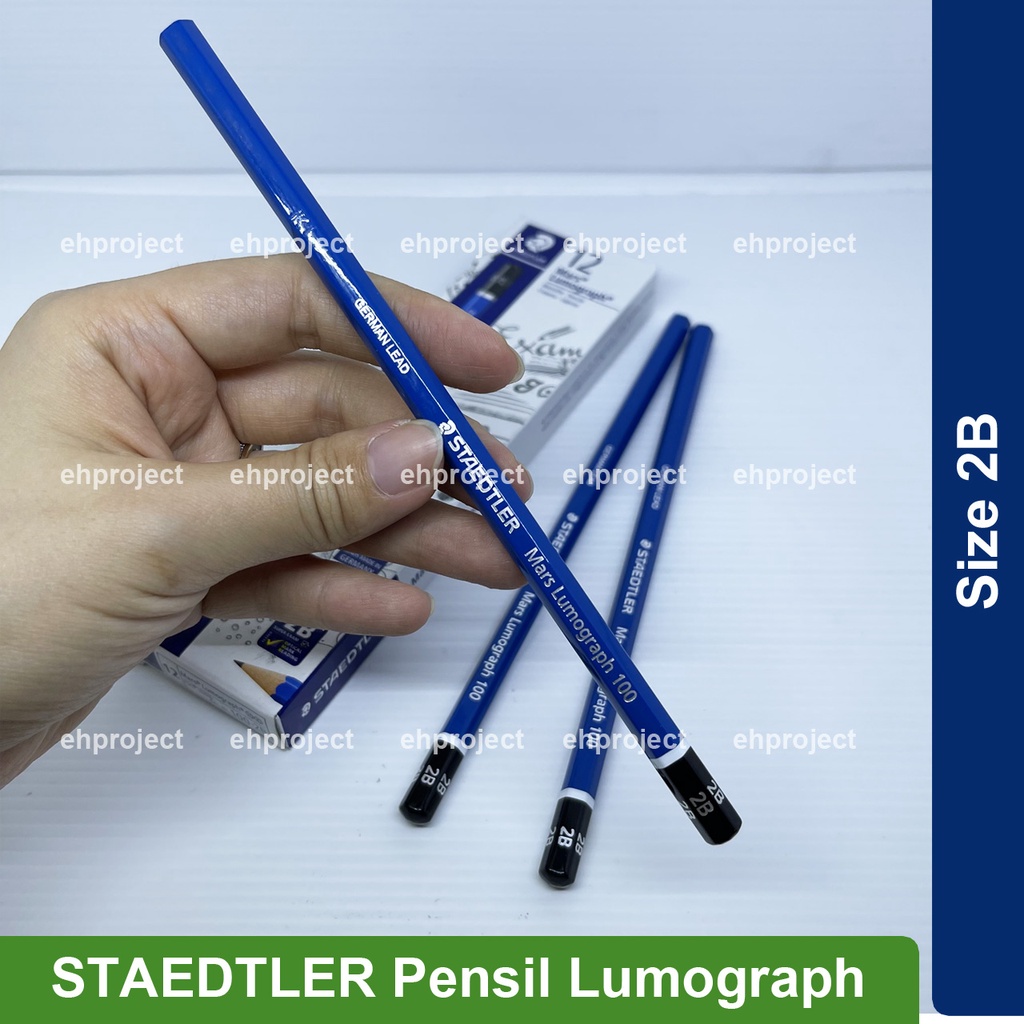 

STAEDTLER Pensil Tulis 2B ORI Pensil Lumograph 2B Hitam Pensil 2B Pensil Kayu