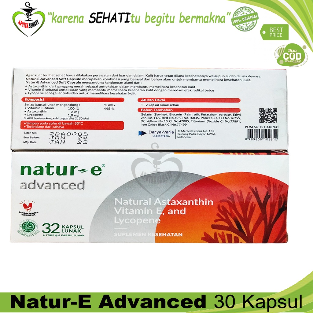 NATUR E ADVANCED | ADVANCE KAPSUL ISI 32 VITAMIN KULIT