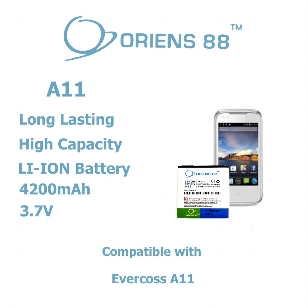 Baterai Batre Battery Double Power OR88/ Oriens88 Evercoss A11