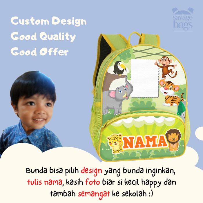 

Tas Custom Anak - Tema Animal - 1 HARI JADI