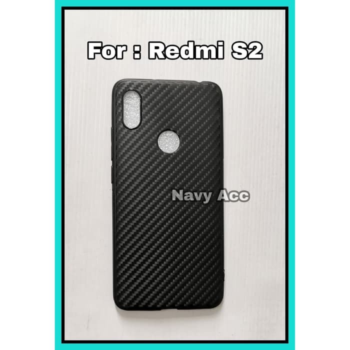 Carbon case Redmi S2 - Softcase Carbon Xiaomi Redmi S2