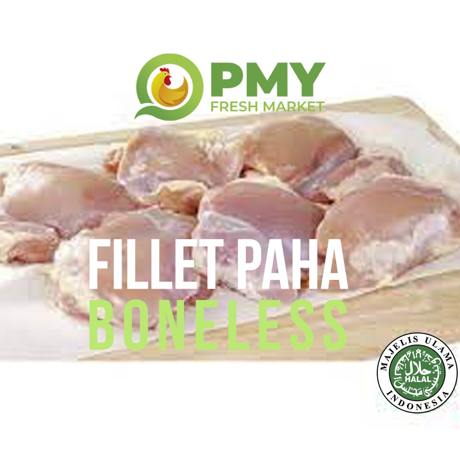 

Daging Ayam Paha FILLET Boneless Per 500 g (Tanpa Kulit 100% fresh bukan Frozen)