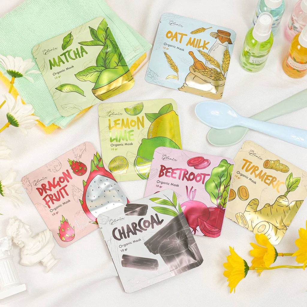 LEA GLORIA ORGANIC FACEMASK // MASKER ORGANIK LEA GLORIA 10 GRAM BPOM