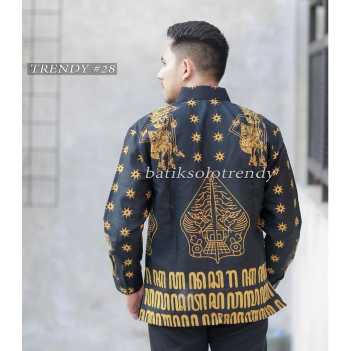 TRENDY 156 KEMEJA BATIK/BAJU BATIK PRIA PANJANG MURAH KAIN HALUS