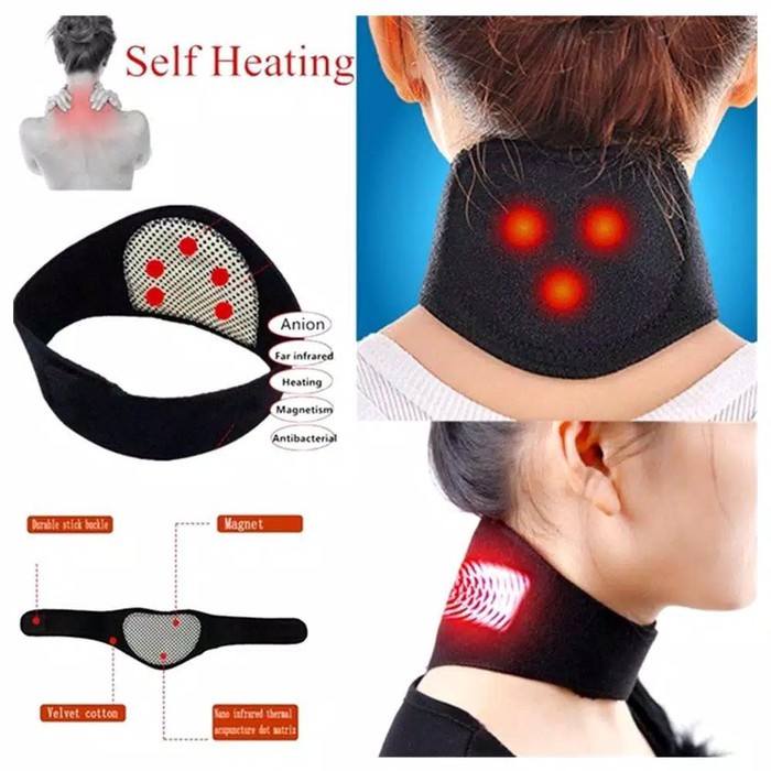 SABUK TERAPI LEHER Sabuk Terapi Leher Magnet Neck Therapy Tourmaline Belt