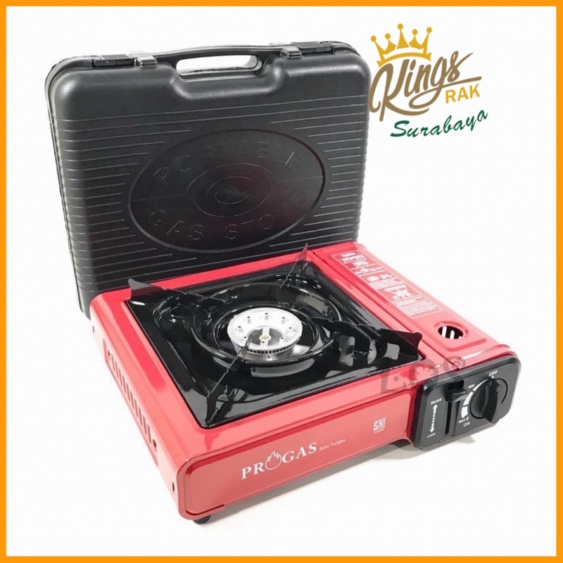 Paket Barbeque/BBQ Set Kompor Portable PROGAS free Tas + BBQ Grill plate new Kompor Portabel Praktis