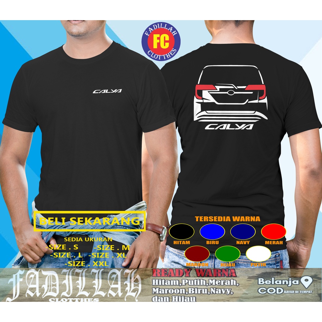 Kaos Mobil Toyota Calya Rear Baju Otomotif