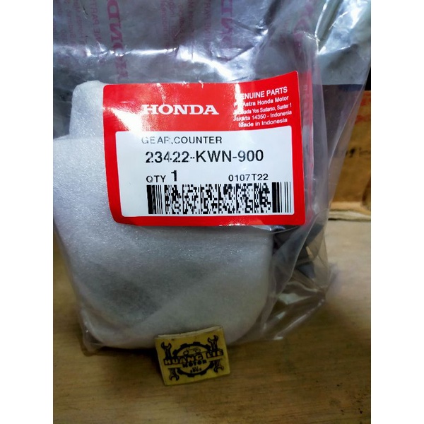 gigi transmisi besar gear rasio vario 125 asli 23422-kwn-900