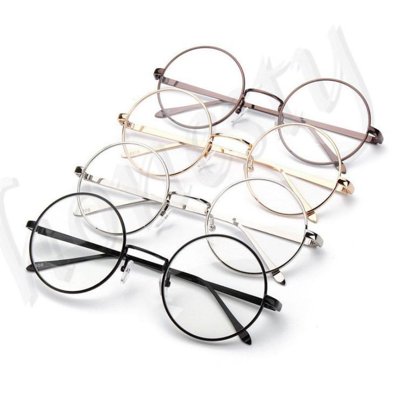 KACAMATA IMPORT BULAT/KACAMATA FASHION FRAME UNISEX BAHAN PREMIUM PRIA WANITA