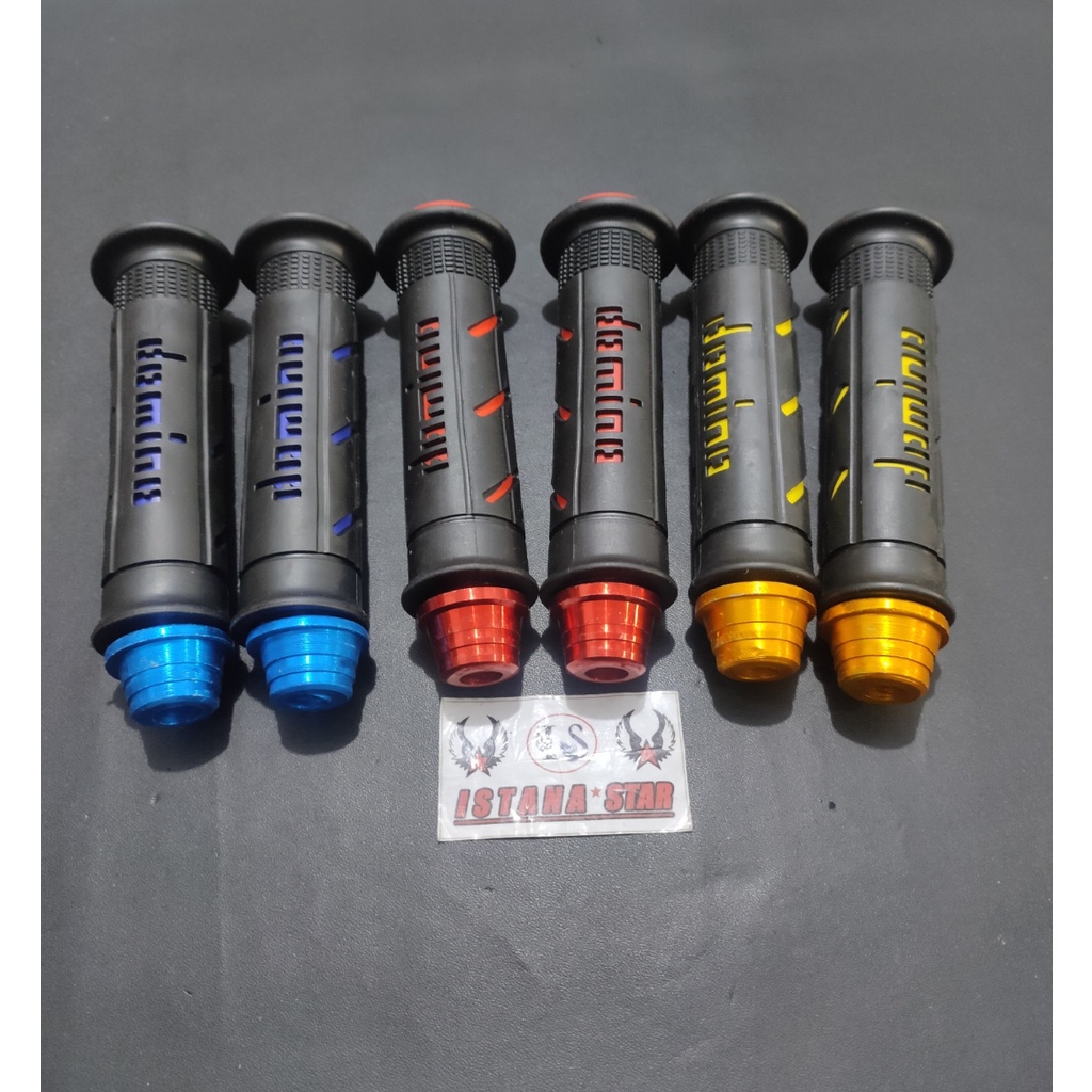 PROMO TERMURAH HANDGRIP DOMINO PLUS JALU STANG BISA UNTUK SEMUA MOTOR