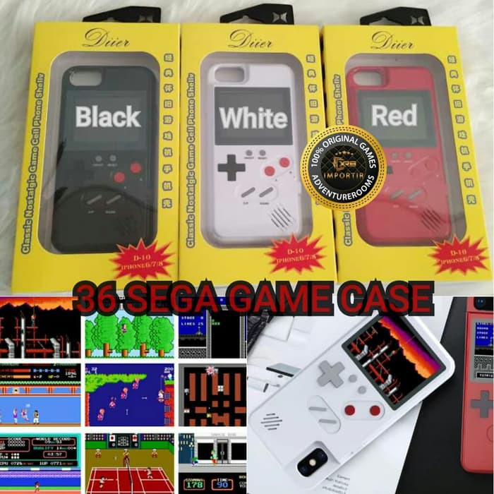 "iPhone X SEGA 36 GAME CASE Casing Cover iPhoneX GameBoy Boy"
