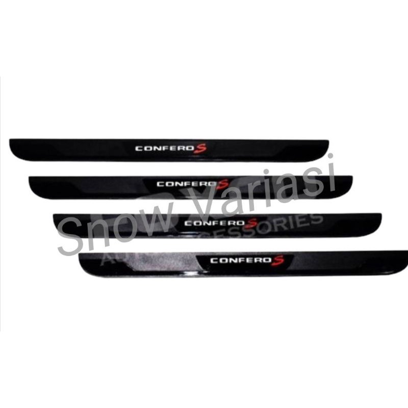 Sillplate Samping Wuling Confero S Hitam List Merah