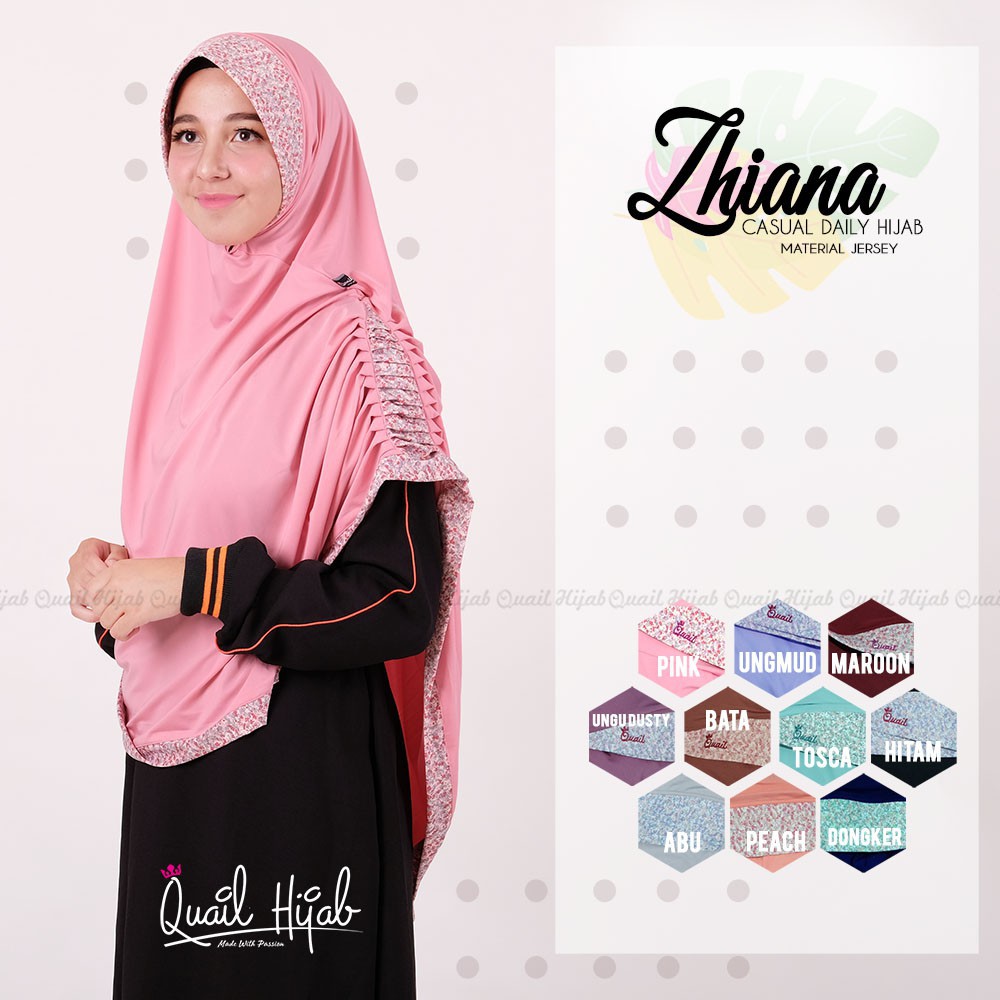 Zhiana Quail Hijab Ori Murah